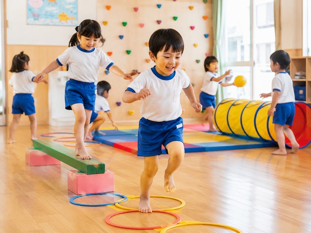 梅雨の時期におススメ！屋内でできる運動あそび